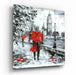 Tableau en verre - L'homme au parapluie rouge à Londres, Big Ben - Deco Story - L’histoire de la décoration s'écrit ici