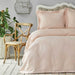  KARACA HOME EVA Set de couvre-lit rose poudré 2 personnes - Bella-Home: art de la table, verrerie, trousseau de mariée, décoration